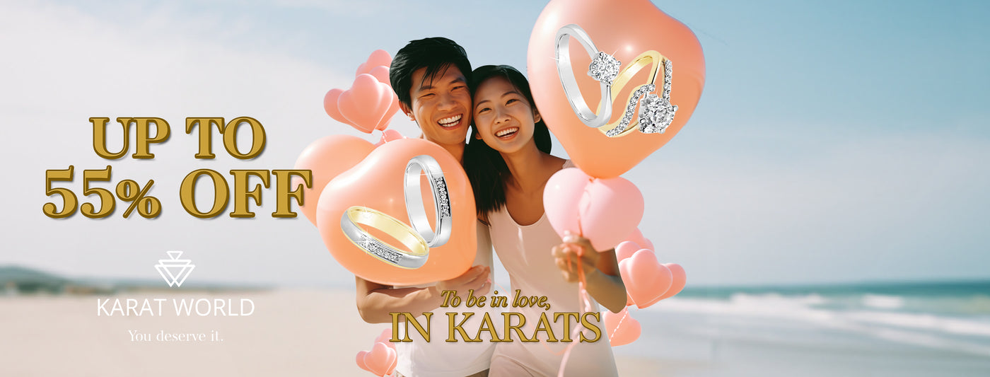 Karat World Jewelry 55% off Valentines Sales