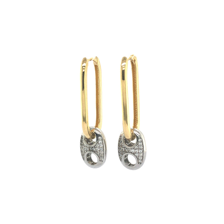 Gold Ladies Earrings (GE-14092)