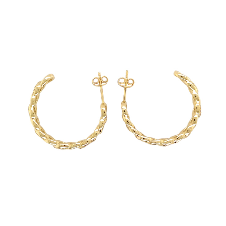 Gold Ladies Earrings (GE-13778)