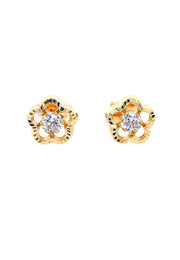Gold Ladies Earrings (GE-15869)