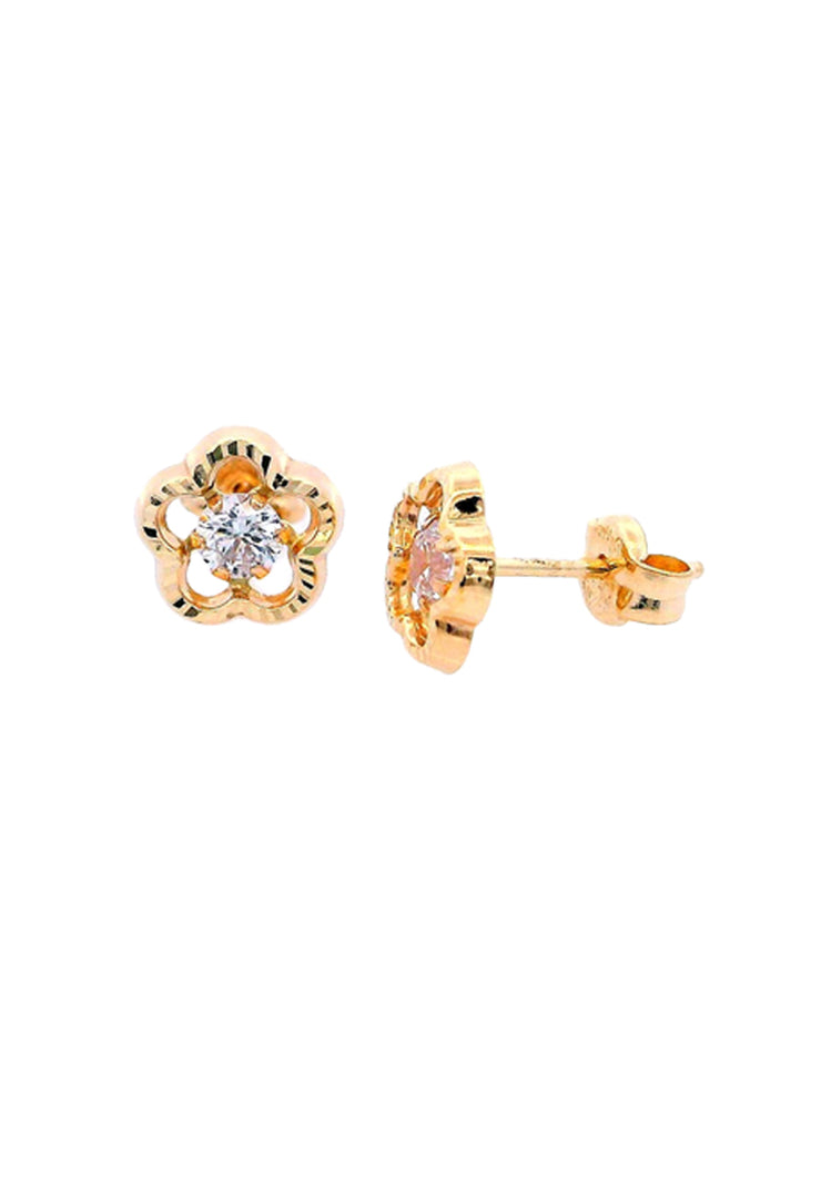 Gold Ladies Earrings (GE-15869)