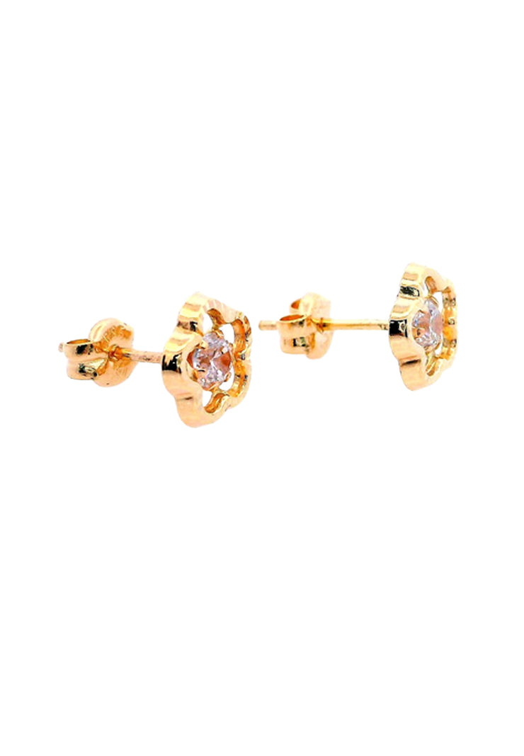 Gold Ladies Earrings (GE-15869)