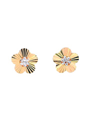 Gold Ladies Earrings (GE-15848)