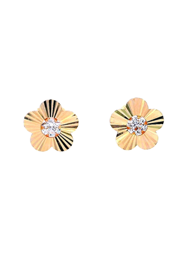 Gold Ladies Earrings (GE-15848)