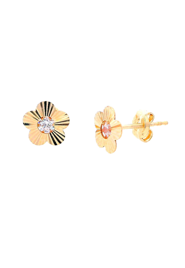 Gold Ladies Earrings (GE-15848)