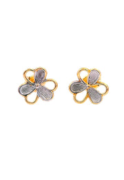 Gold Ladies Earrings (GE-15890)