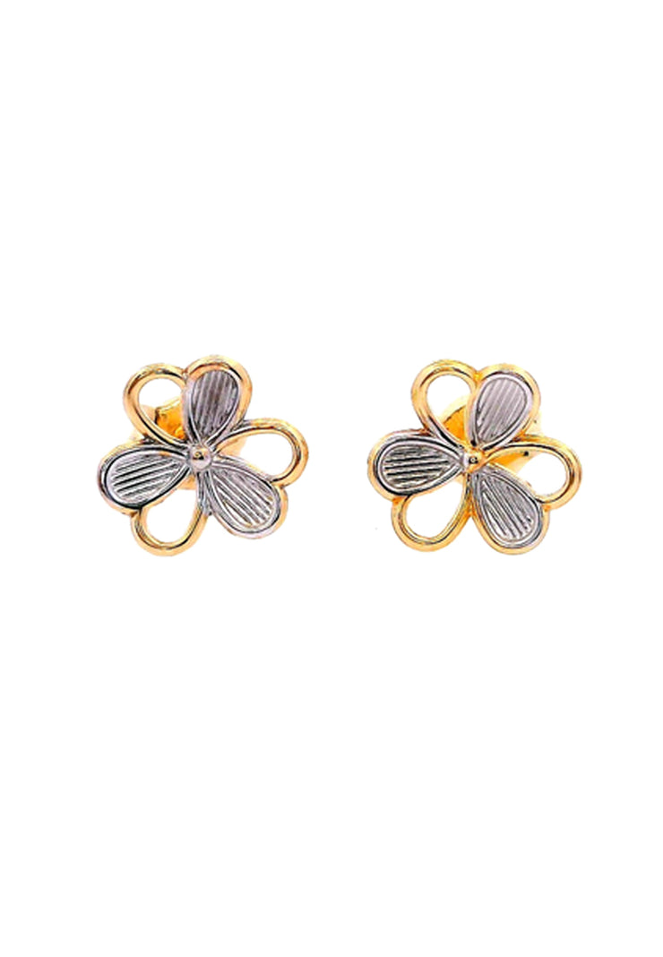 Gold Ladies Earrings (GE-15890)