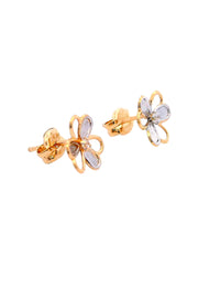 Gold Ladies Earrings (GE-15887)