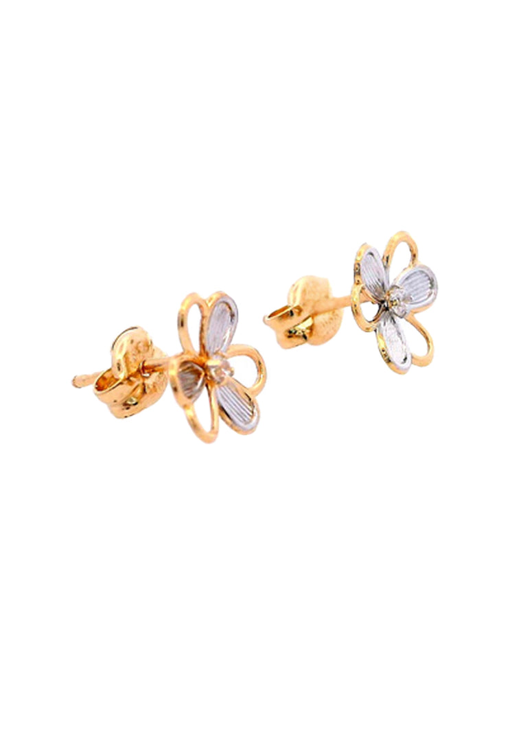 Gold Ladies Earrings (GE-15887)