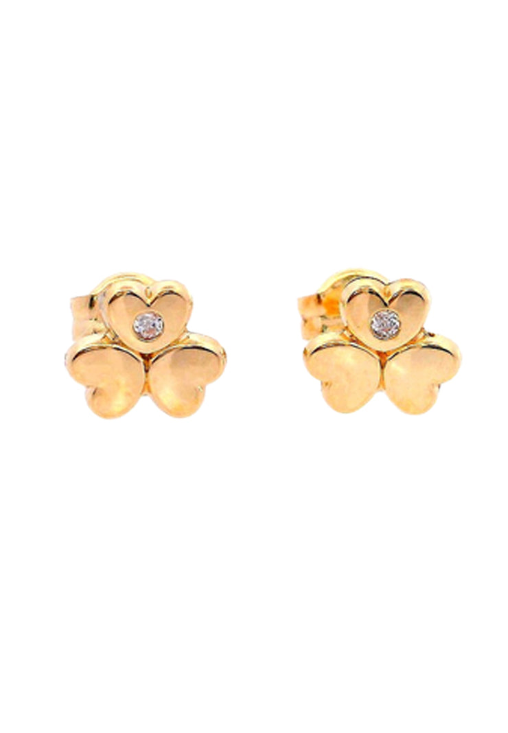 Gold Ladies Earrings (GE-15871)