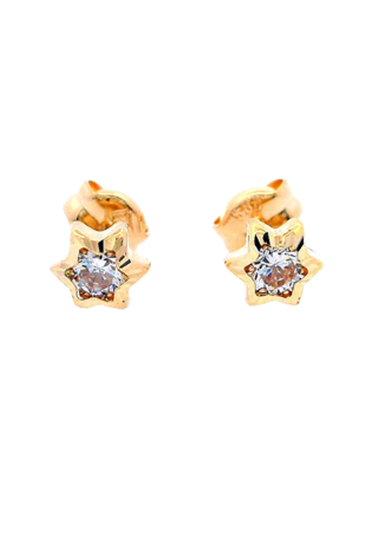 Gold Ladies Earrings (GE-15860)