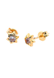 Gold Ladies Earrings (GE-15860)