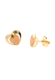 Gold Ladies Earrings (GE-15856)