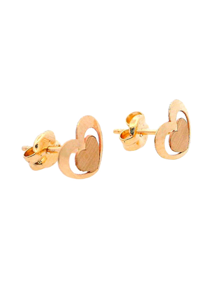 Gold Ladies Earrings (GE-15856)