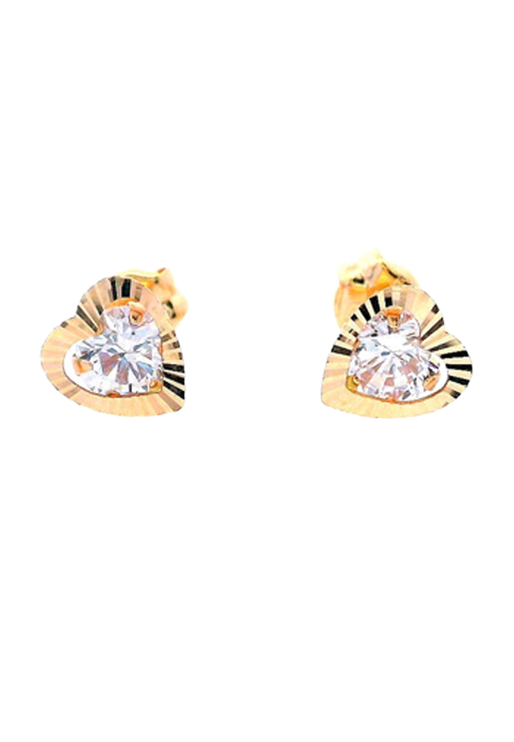 Gold Ladies Earrings (GE-15850)
