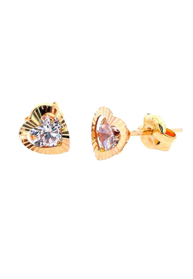 Gold Ladies Earrings (GE-15850)