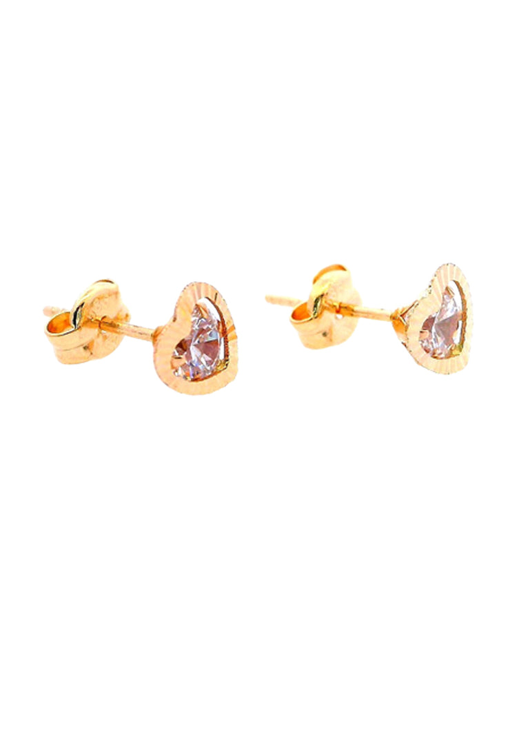 Gold Ladies Earrings (GE-15850)