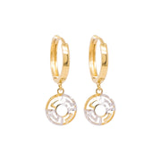 Gold Ladies Earrings (GE-14519)