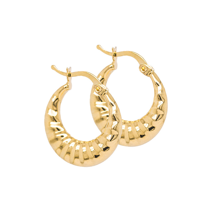 Gold Ladies Earrings (GE-14576)