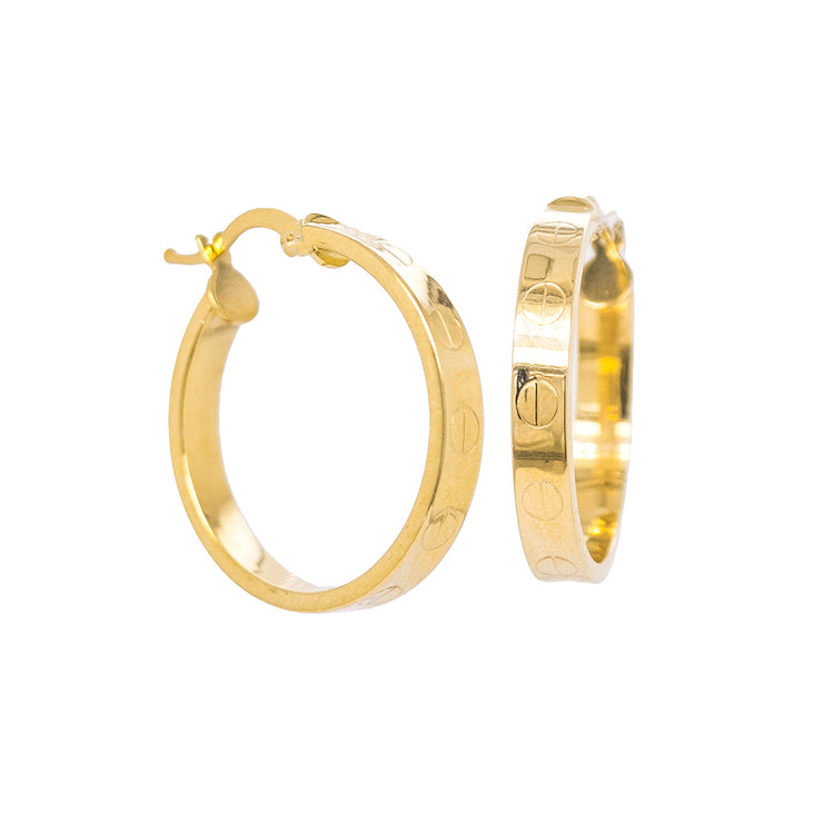 Gold Ladies Earrings (GE-14590)