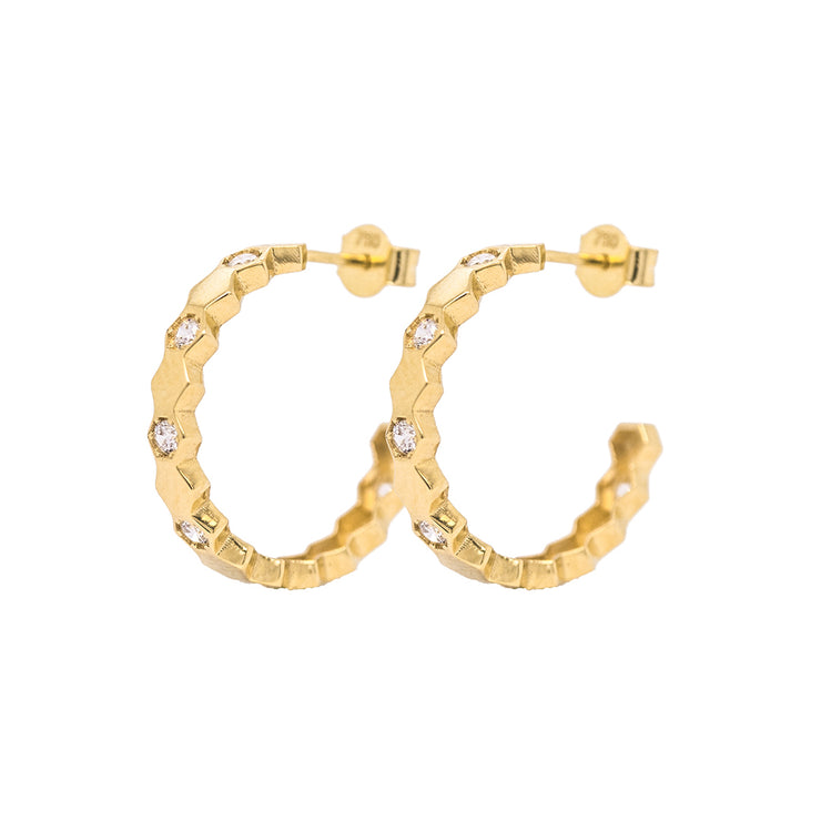 Gold Ladies Earrings (GE-14601)