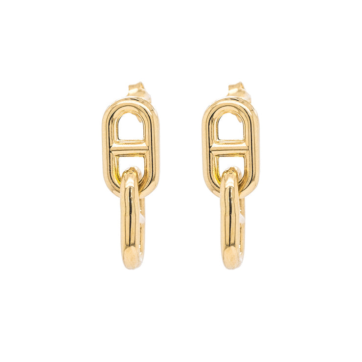 Gold Ladies Earrings (GE-14602)