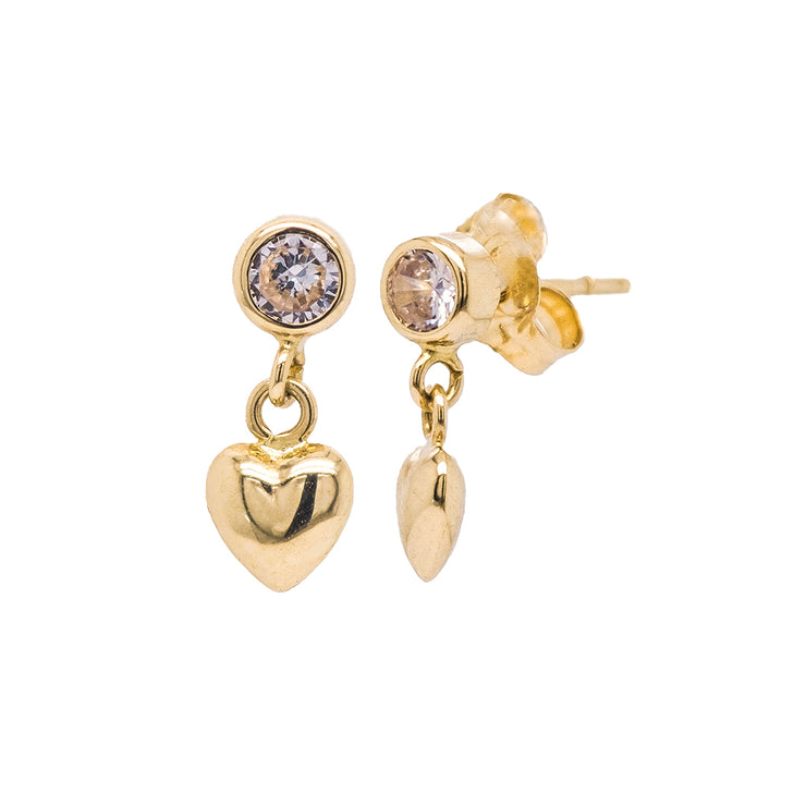 Gold Ladies Earrings (GE-14264)