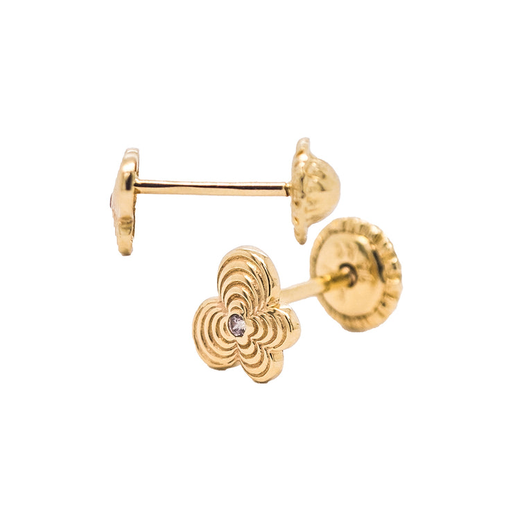 Gold Ladies Earrings (GE-14341)