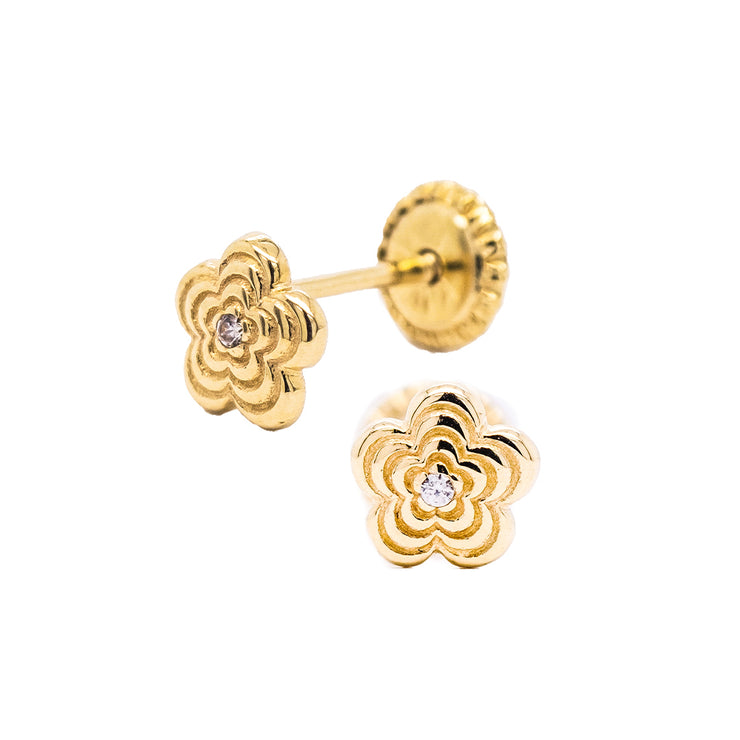 Gold Ladies Earrings (GE-14339)