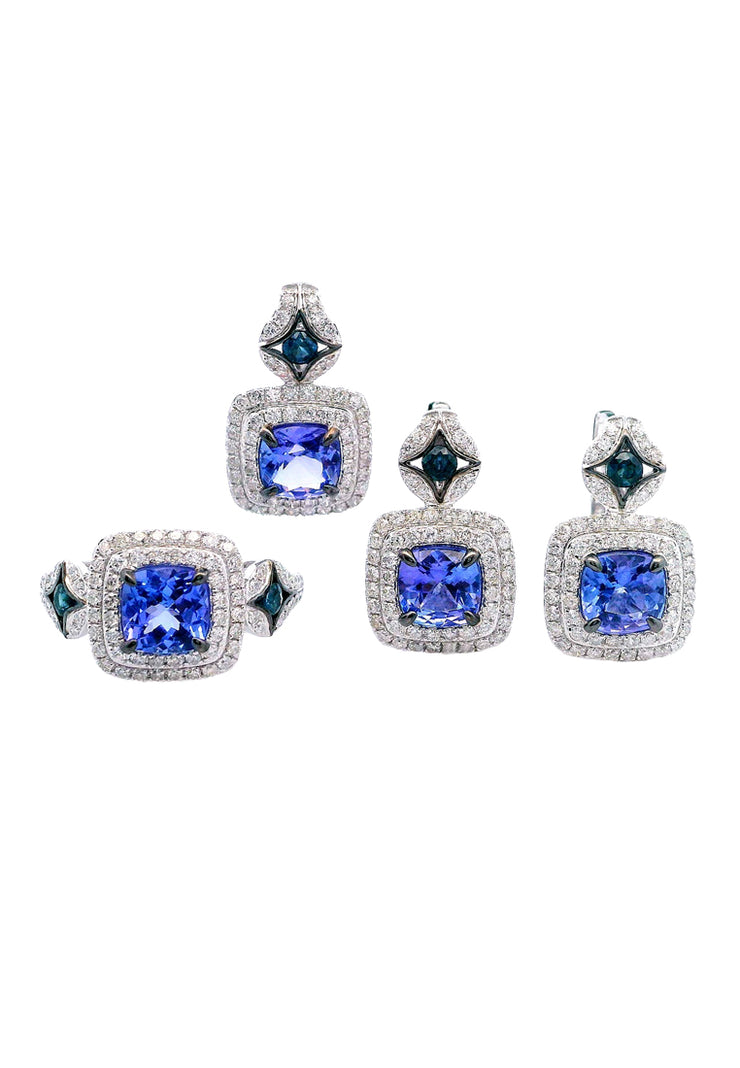 Diamond Ring Earring Pendant (DREP-495)