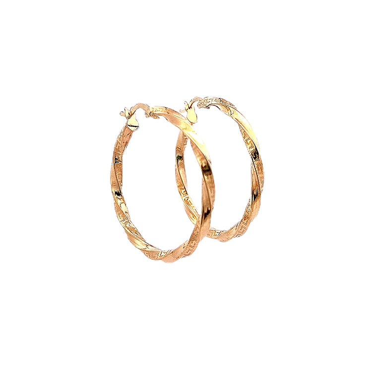 Gold Ladies Earrings (GE-14369)