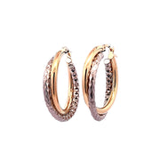 Gold Ladies Earrings (GE-14441)