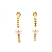 Gold Ladies Earrings (GE-14497)