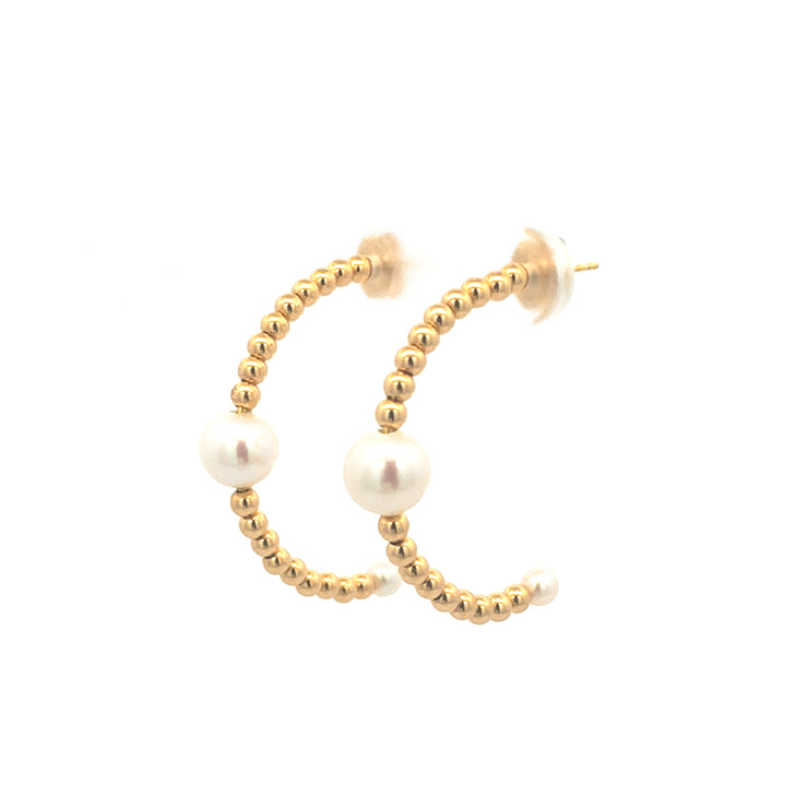 Gold Ladies Earrings (GE-14497)