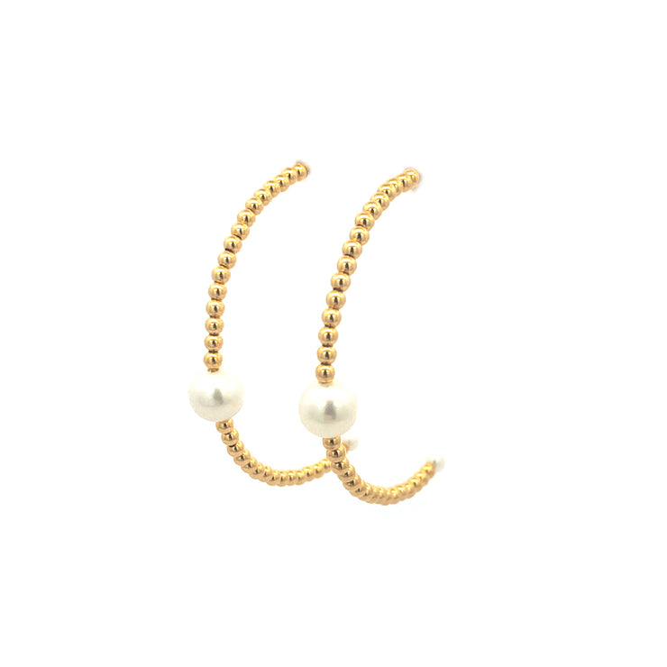 Gold Ladies Earrings (GE-14498)
