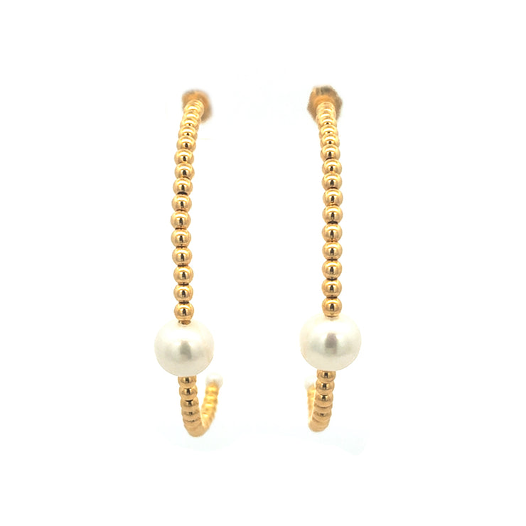 Gold Ladies Earrings (GE-14498)