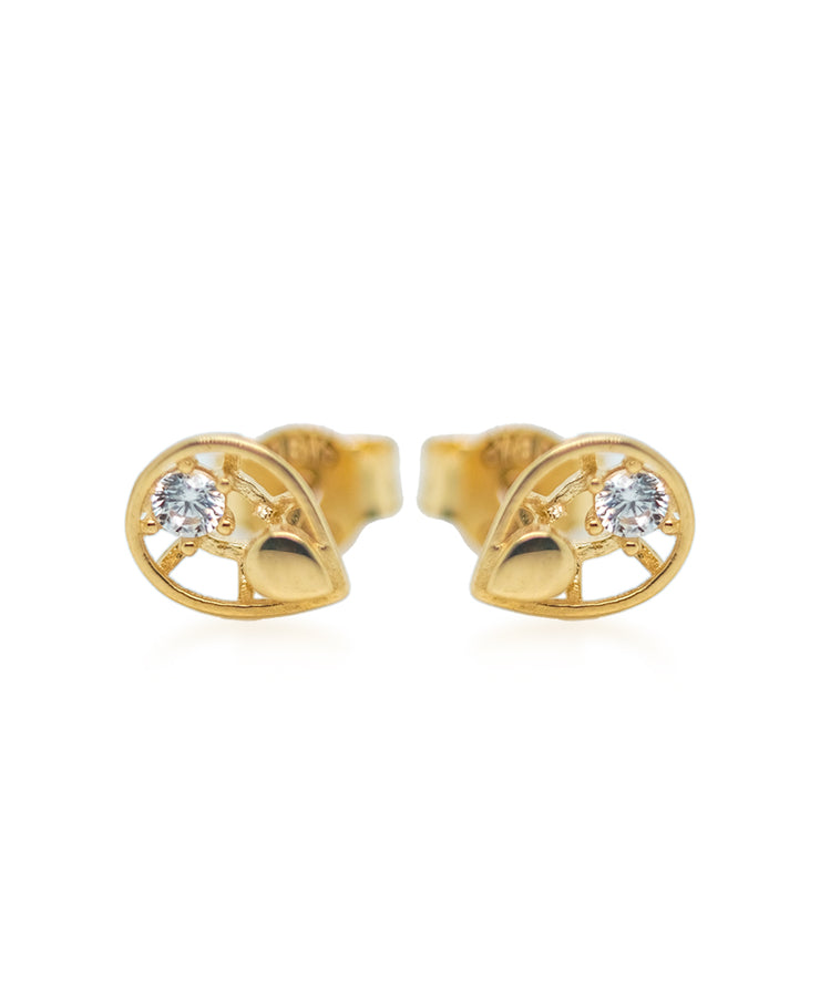 Gold Ladies Earrings (GE-14510)