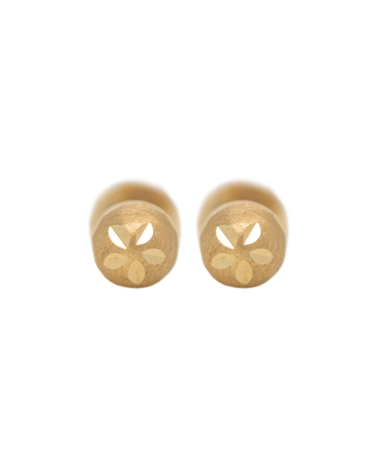 Gold Ladies Earrings (GE-14544)