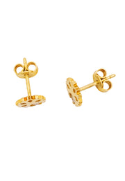 Gold Ladies Earrings (GE-14657)