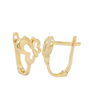 Gold Ladies Earrings (GE-14694)