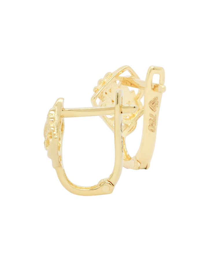 Gold Ladies Earrings (GE-14696)