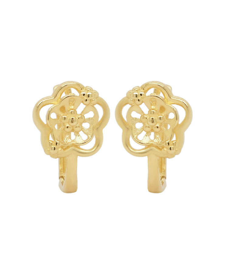 Gold Ladies Earrings (GE-14702)