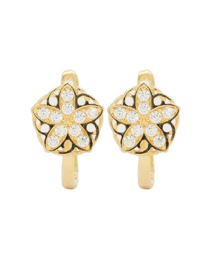 Gold Ladies Earrings (GE-14745)