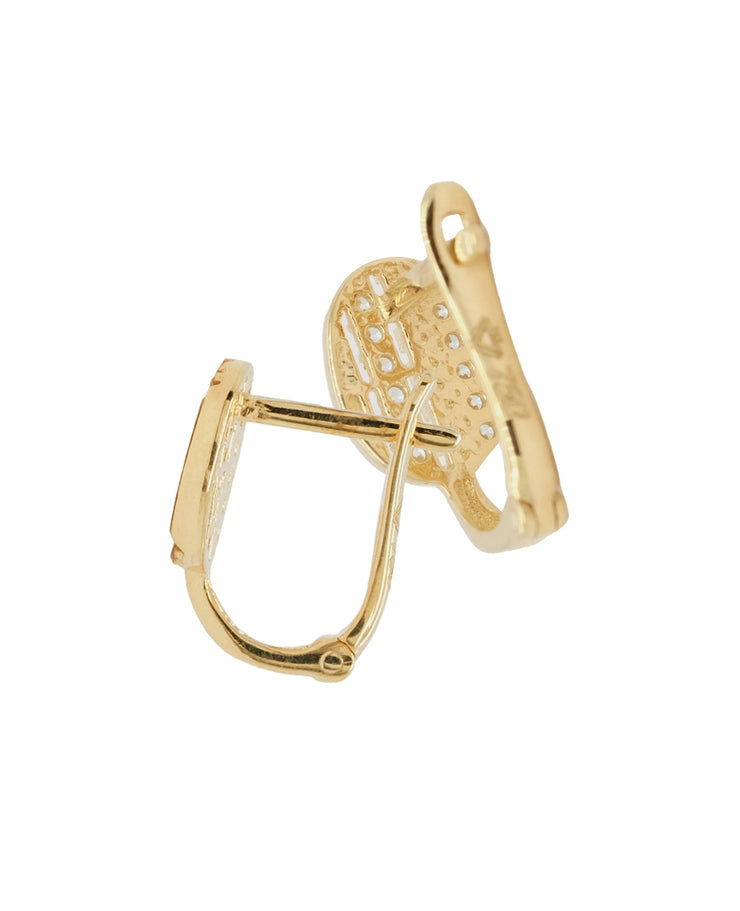 Gold Ladies Earrings (GE-14753)