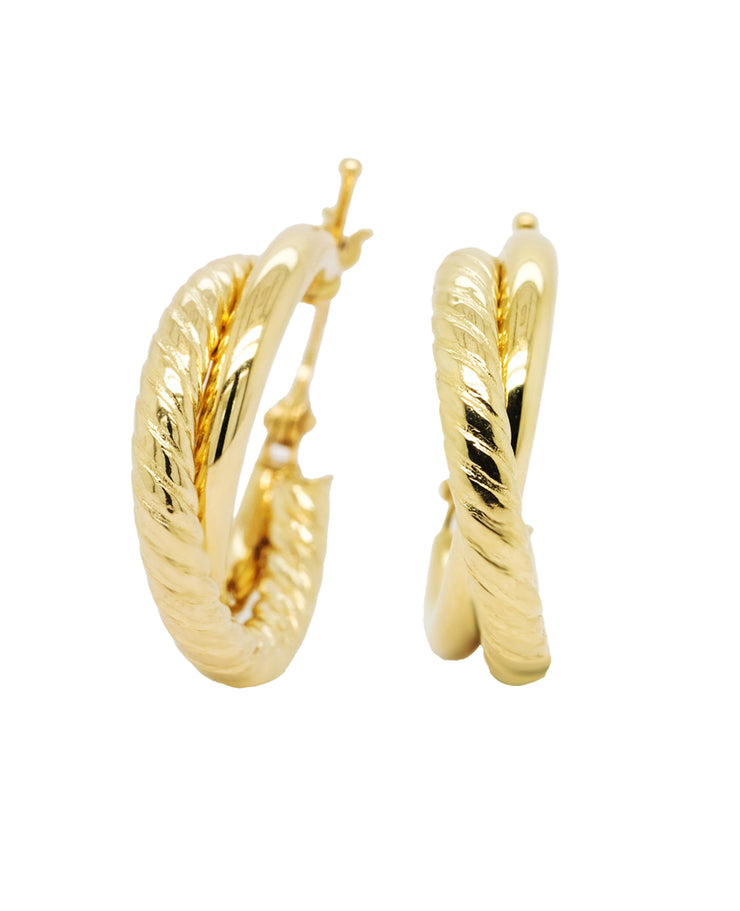 Gold Ladies Earrings (GE-15033)