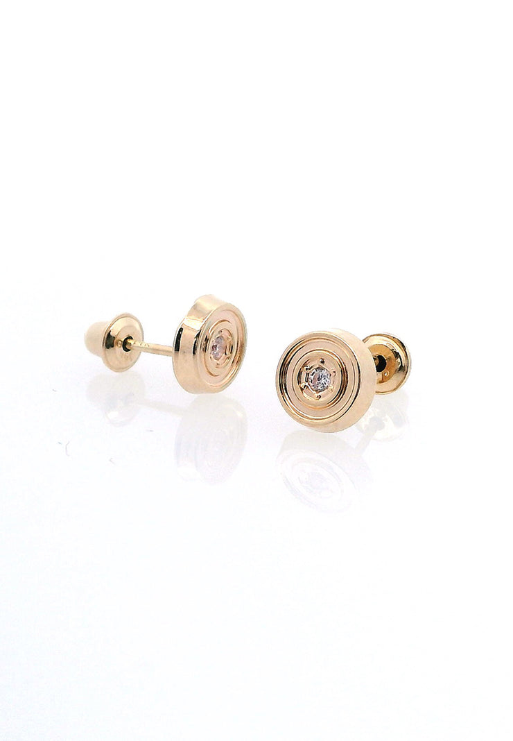 Gold Ladies Earrings (GE-15194)