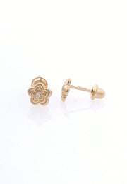 Gold Ladies Earrings (GE-15196)