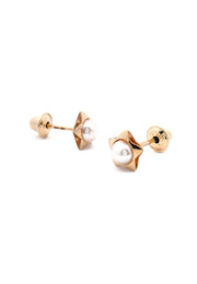 Gold Ladies Earrings (GE-15235)