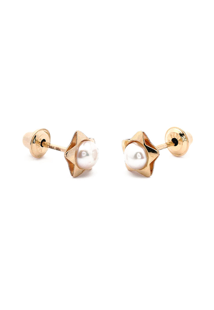 Gold Ladies Earrings (GE-15235)