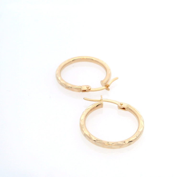 Gold Ladies Earrings (GE-15296)